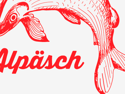 Alpäsch Logo fish fish logo logo ocean sea simple logo