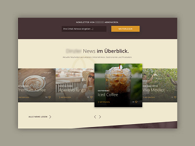 WIP - Coffee Responsive Website Proposal (Section) coffee news responsive roastery ui ux wip