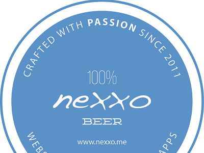 nexxo Coaster branding coaster design typography vector