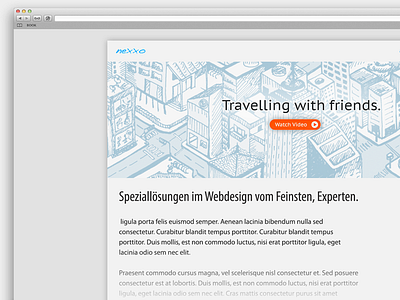 nexxo Redesign 2013 clean illustration layout nexxo redesign webdesign