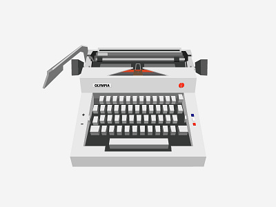 Olympia SM9 illustration illustrator olympia olympiasm9 sm9 typewriter