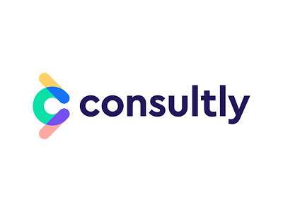 consultly logo concept pt.3 | online consulting platform arms up platform communication branding c monogram arrow icon forward motion moving fast growth leader consulting help logo trust connection social human