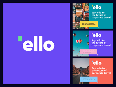 Ello logo and poster design / Brandbook