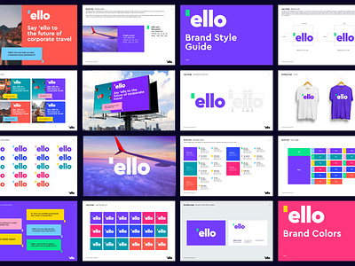 Ello Brandbook a b c d e f g h i j k l m n app iconchat bot automation communication booking brandbook branding hello logo o p q r s t u v w x y z travel corporate business