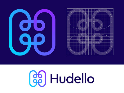 Hudello logo concept (unused) branding logo