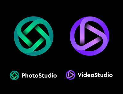 Logo concept for editing app suite animation app blockchain branding coding crypto editing gradient icon logo marketing nft photo play square tech technology token video
