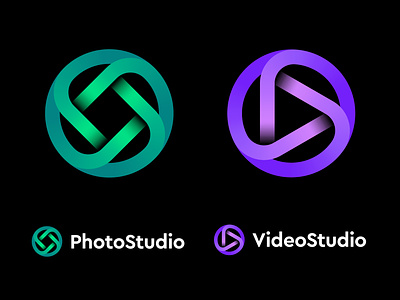 Logo concept for editing app suite animation app blockchain branding coding crypto editing gradient icon logo marketing nft photo play square tech technology token video