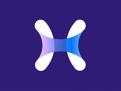 H monogram ( for sale ) app blockchain branding connection crypto cryptocurrecny digital fintech futuristic game gaming gradient h letter logo technology