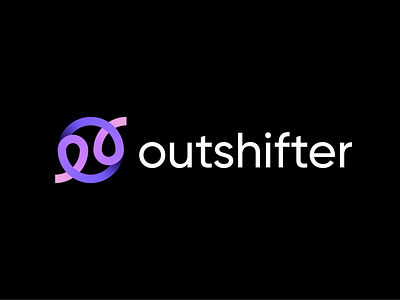Outshifter logo concept api app blockchain branding coding crypto data digital fintech futuristic gradient letter lettering logo mark monogram o software tech technology