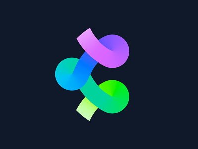 C for connection | Logo concept for a VC company ( for sale ) app branding capital colorful finance fintech flow gradient icon investment investor letter logo monogram payments relationship technology venture ventures