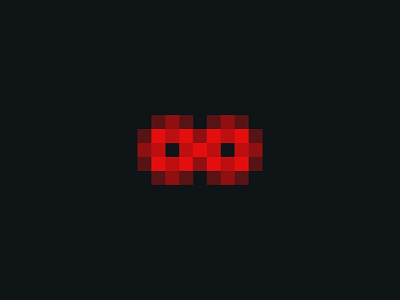 Infinite Pixels logo infinite symbol infinte pixels red