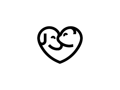 Cat.Dog.Love ( for sale ) animal domestic dog care shelter domestic carrying pets sitting cat and dog cat pet heart logo love lovers sweetheart lovely sweet smart mark icon minimalistic shapes negative space vector