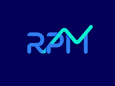 RPM logo (3rd concept) brand digital graphic logo marketing monogram rpm web