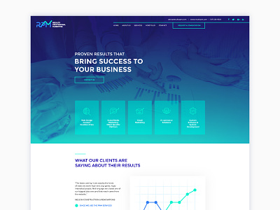 RPM HOMEPAGE (WIP) digital homepage logo marketing redesign rpm solutions web-design website