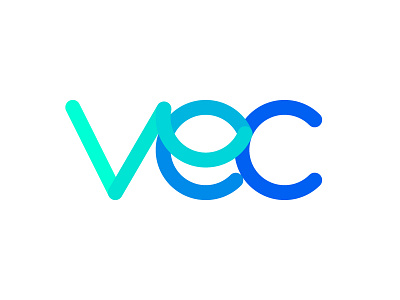 VEC monogram ( Vision Eye Centres) clinic correction eye health laser logo mark medical monogram surgery vec vision