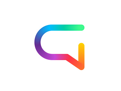Social G Logo branding identity brand chat chatting g logo mark icon social talk minimal clean fresh minimalistic colorful fun negative space talking rainbow color message talk letter lettering team collaboration communication text bubble people