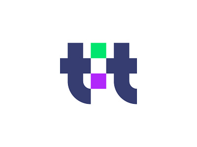 tt monogram | Team Time logo concept connection consulting colorful digital clock time growth arrow collaboration identity branding mark logo brand team building training team social human tt letter icon
