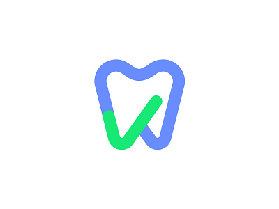 Teeth + check mark logo | Logo for dental clinic (wip)