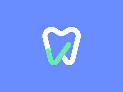 Teeth + check mark logo | Logo for dental clinic (wip) branding identity dentist check mark done clinic medical doctor diagnostic medical doctors care healthcare health service icon iconic brand medicine teeth tooth dental