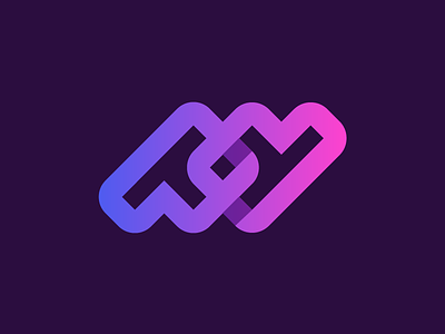 pd monogram for Virtual DOM builder and patch algorithm branding brand identity developing software technology dynamic dynamicity data icon p d link coding developer link connected infinite pd dp motion pd monogram logo shadow gradient fast web frame framework