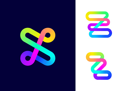 Logo concept variations for Zoominfly | Drone racing park drone fly zoom entertainment event fast quick technology fun relax adrenaline future futuristic neon geometry geometric shape glowing hypnotise hypnosis happiness happy recreation lettering typography crossed racing park obstacles tech race power