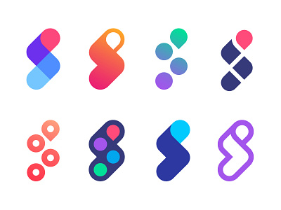 Logo concept versions for Scooptrack | Search engine