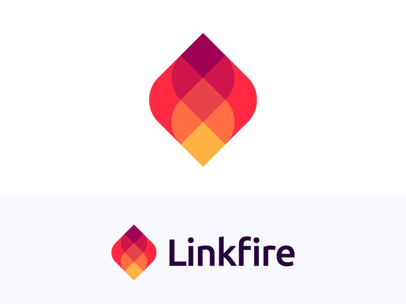Fire logo concept for music marketing company (sold) for sale production hot technology virtual production flow flames energetic gradient smart mark logotype energy brand branding icon entertainment burn burning marketing music media flame abstract overlay fire link light