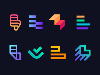 Logo concepts for Ladder, fitness coaching app ( for sale )