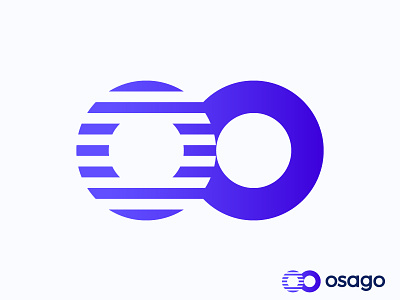 oo logo concept for auto service app connection transformation fast lines moving icon mark speed improvement services repair motion car automobile oo o monogram transition infinite wheel letter lettering stripes