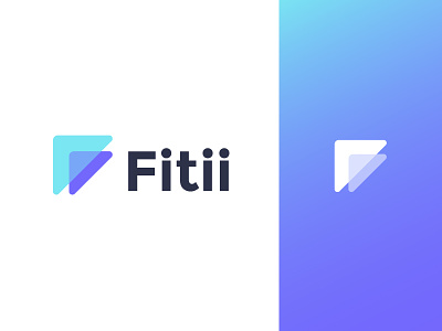 Logo concept for fitness app ( for sale ) arrow arrows competitive competition triangle triangles f monogram fitness icon mark sport success leaderboard leader winner growth fly