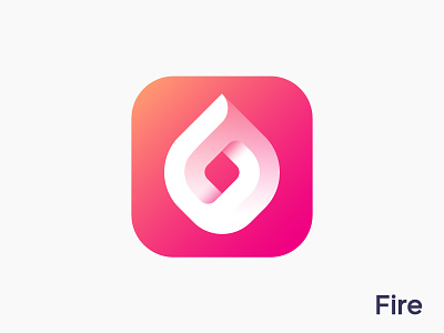 Infinite fire logo for dating app