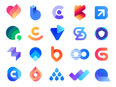 Logo Collection 3 Behance | logos, mark, icon, icons, g v