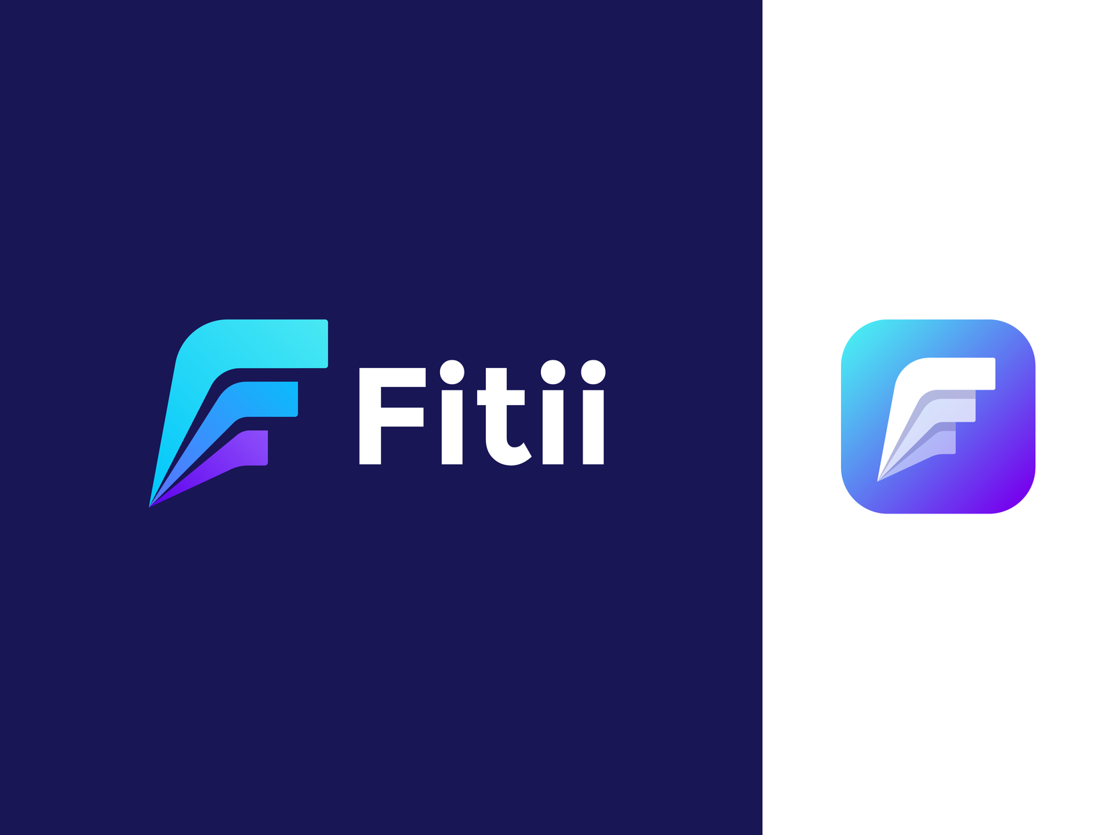 Fitii logo design | Competitive fitness app by Vadim Carazan for