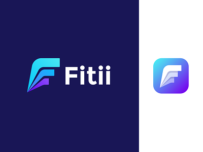 Fitii logo design | Competitive fitness app dynamic competition fit stats f monogram logotype sport speed icon mark brand sportive letter leader first