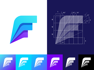 Grid Friday 5 | Golden ratio grid for Fitii logo