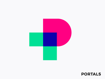 Logo concept for Augmented Reality platform ( for sale ) arrow transitation ar virtual experience app geometric simple magic connection mark icon mark icon brand branding p monogram letter lettering power magical colors interactive social share events event spatial immersive world