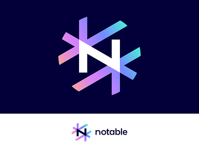 Notable | Logo concept for news platform (wip) global globe connection connect letter lettering brand branding n logo icon mark