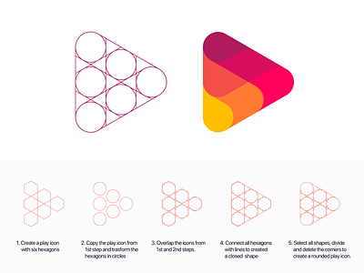 Gridfriday 6 Play Fire Logo In 5 Steps For Sale By Vadim Carazan For Carazan Brands On Dribbble