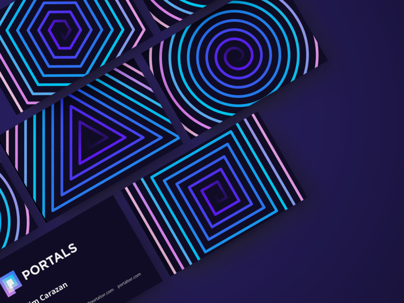 Business card design by Vadim Carazan. 