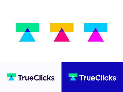 "T "+ "arrow" + "call-to-action button" logo concept branding click clicks search paid social transparency arrow cursor t monogram letter icon