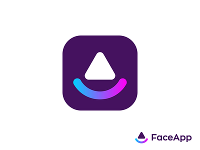 FaceApp logo concept branding