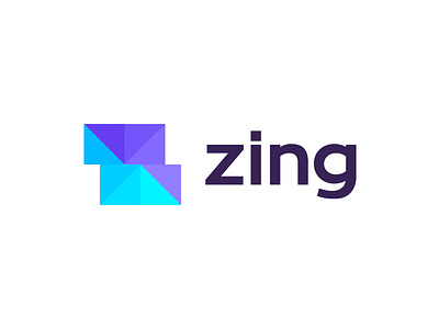 Zing logo concept pt.4 | Apps builder application app triangle geometric block branding carazan vadim identity design energy social interaction sharp icon brand branding brands light bolt bolts lighting technology techy z letter