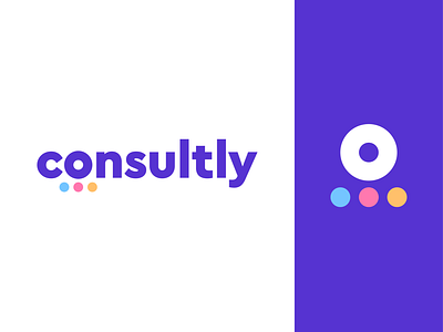 consultly logo concept pt.1 | online consulting platform branding consultant logo person integration dots circle social communication o human support help group chat