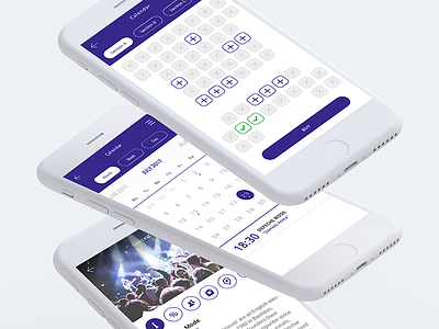 Events app app clean design ui white