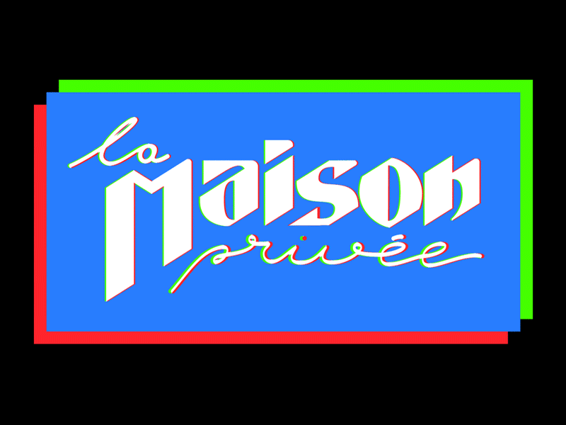 Logo La Maison Privée graphic design logo design typography design