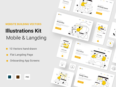 Buiding Website Illustration Kit