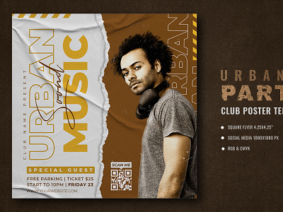 Urban Club Party Flyer old