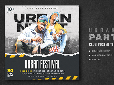 Urban Club Party Flyer old