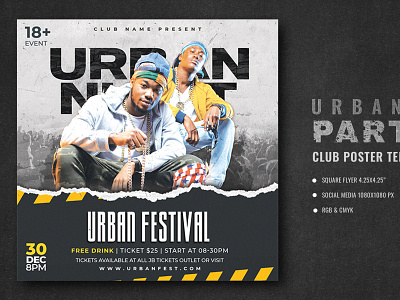 Urban Club Party Flyer