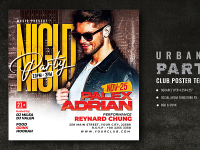 Urban Club Party Flyer